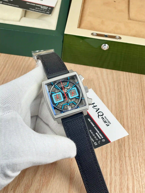 Tag Monaco Skeleton Gris Bleu Noir